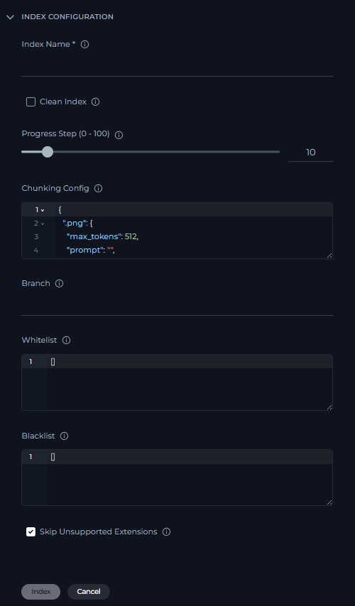 New Index Page