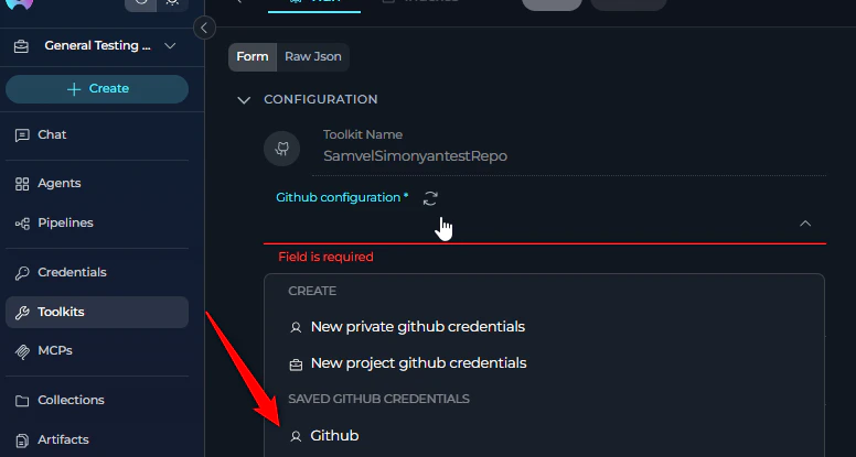 Configure Project Toolkit