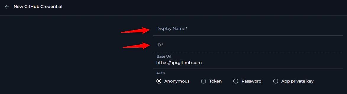 Credential Name vs ID
