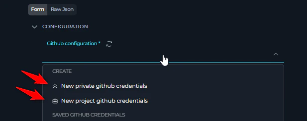 Project Workspace Credentials