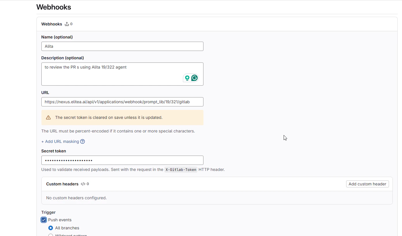 GitLab Webhook Configuration2