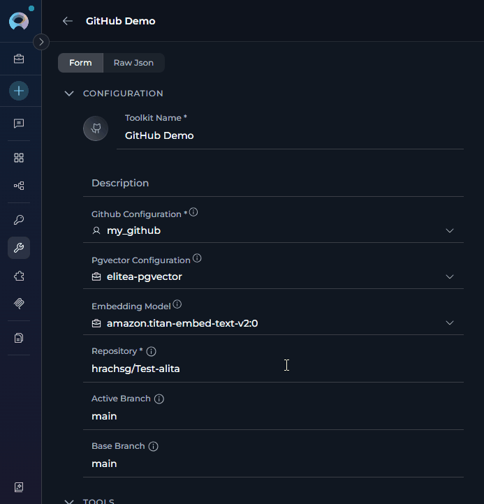 Toolkit Project Credential Creation