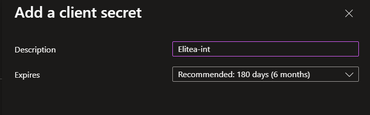 Client Secret Details