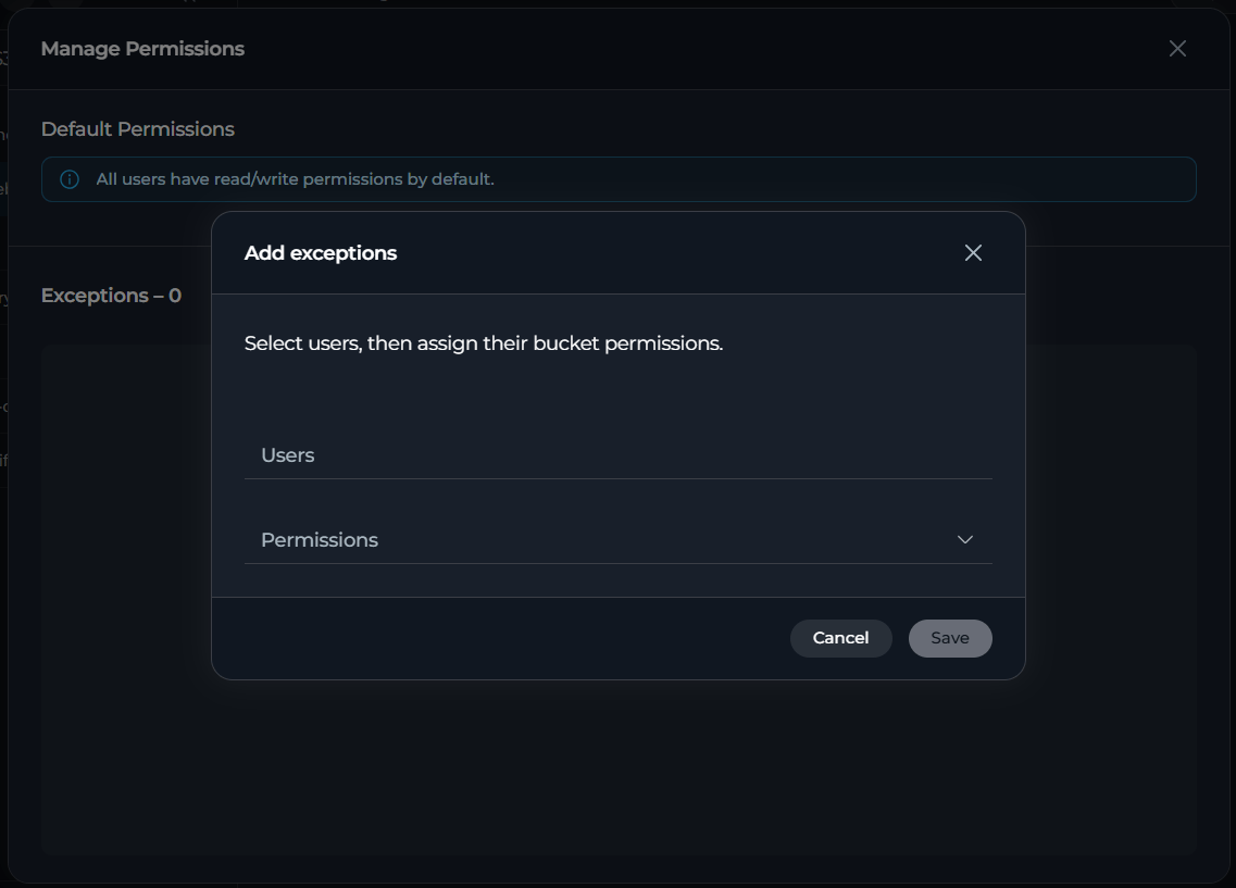 Bucket-Level Access to Team Artifacts