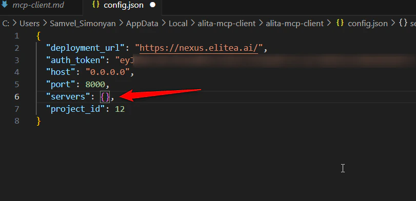 Incorrect config.json