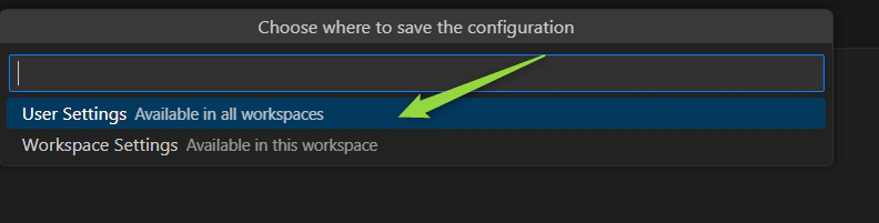Select Configuration Scope