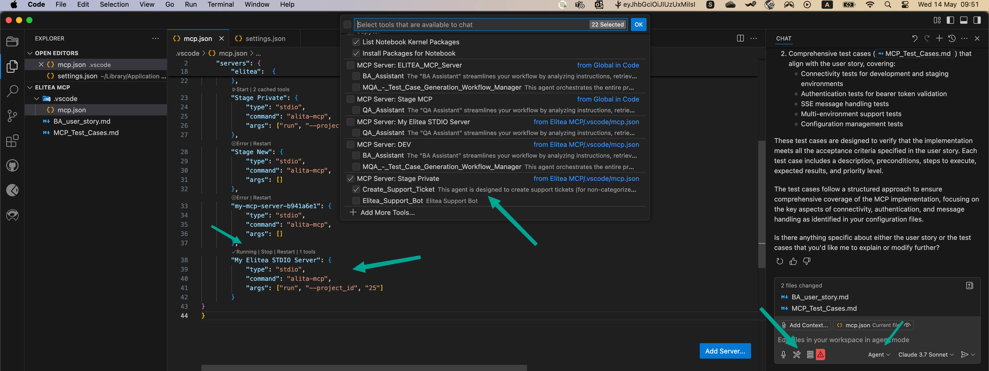 Start Server mcp.json