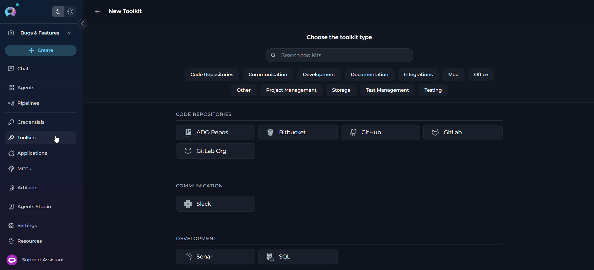 Create Inventory Search Toolkit