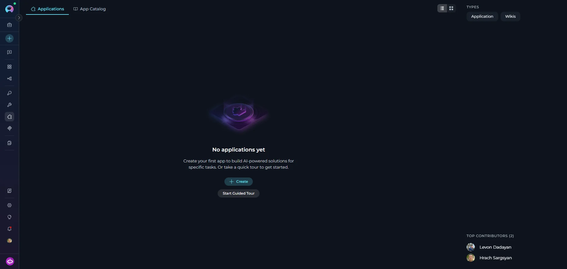 Applications Empty State