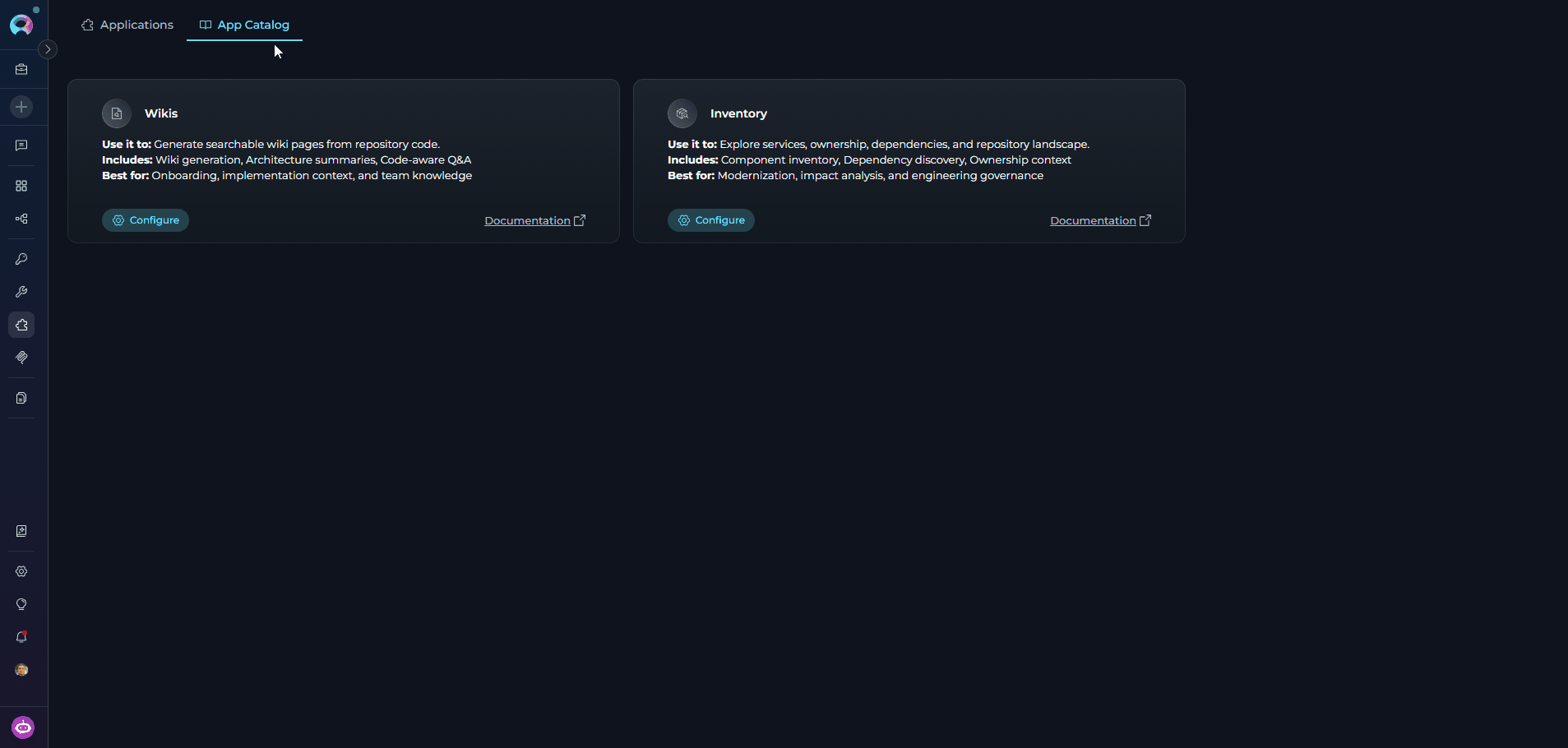 Applications Tab