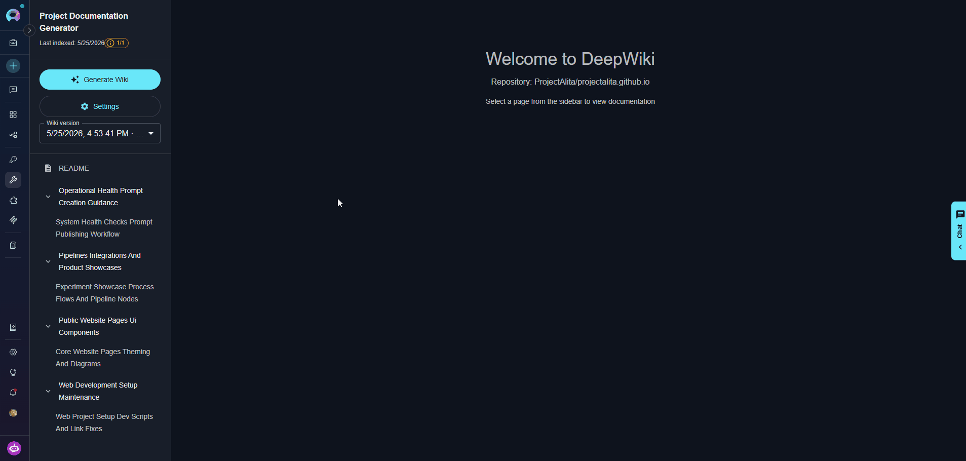 Update Generated Wiki