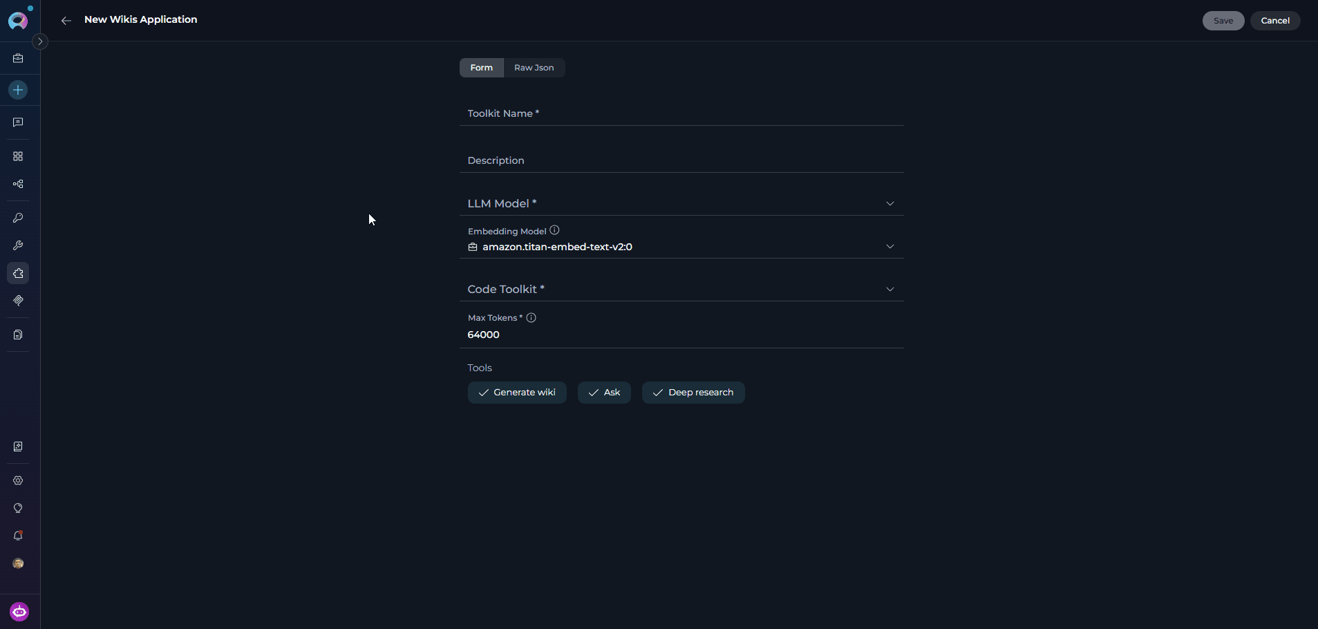 Wikis-Create-Application