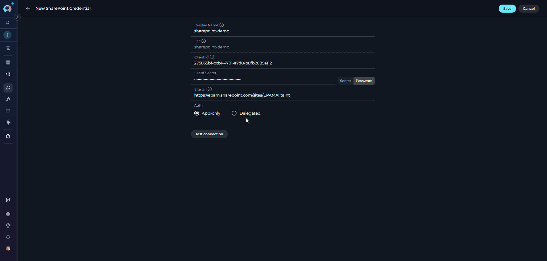 SharePoint Delegated Credential Setup