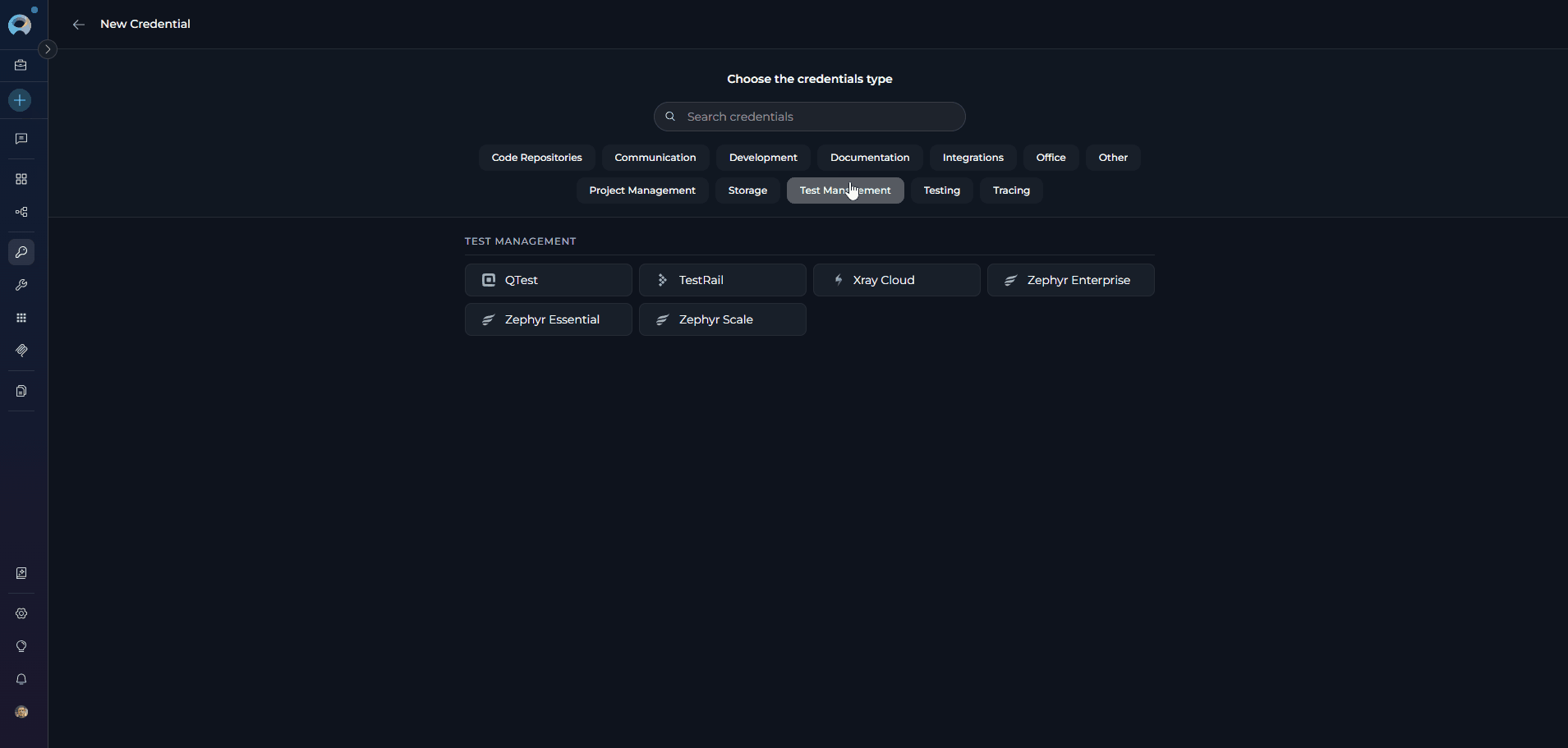TestRail Credential Setup
