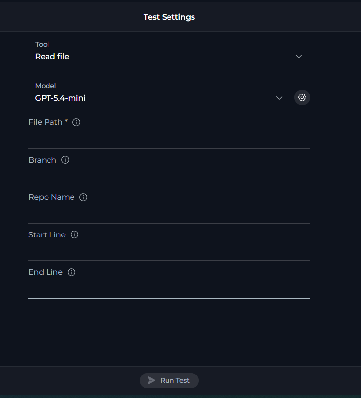 Tool Parameters