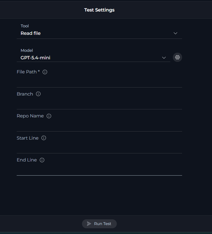 Tool Parameters