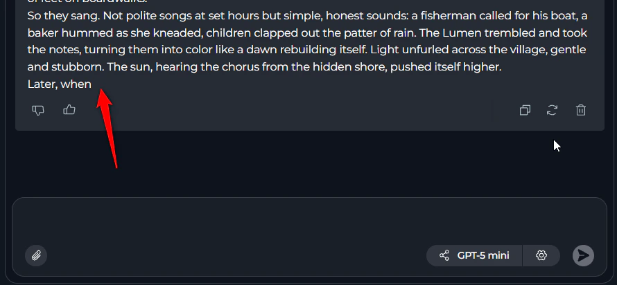 Agent truncated response example
