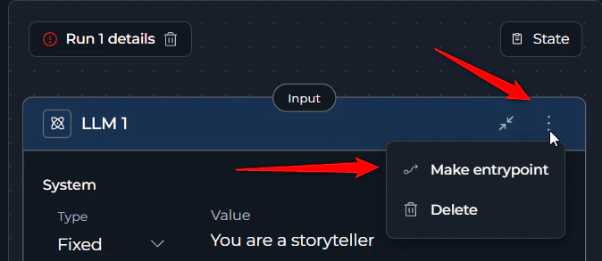 Entry point error screenshot