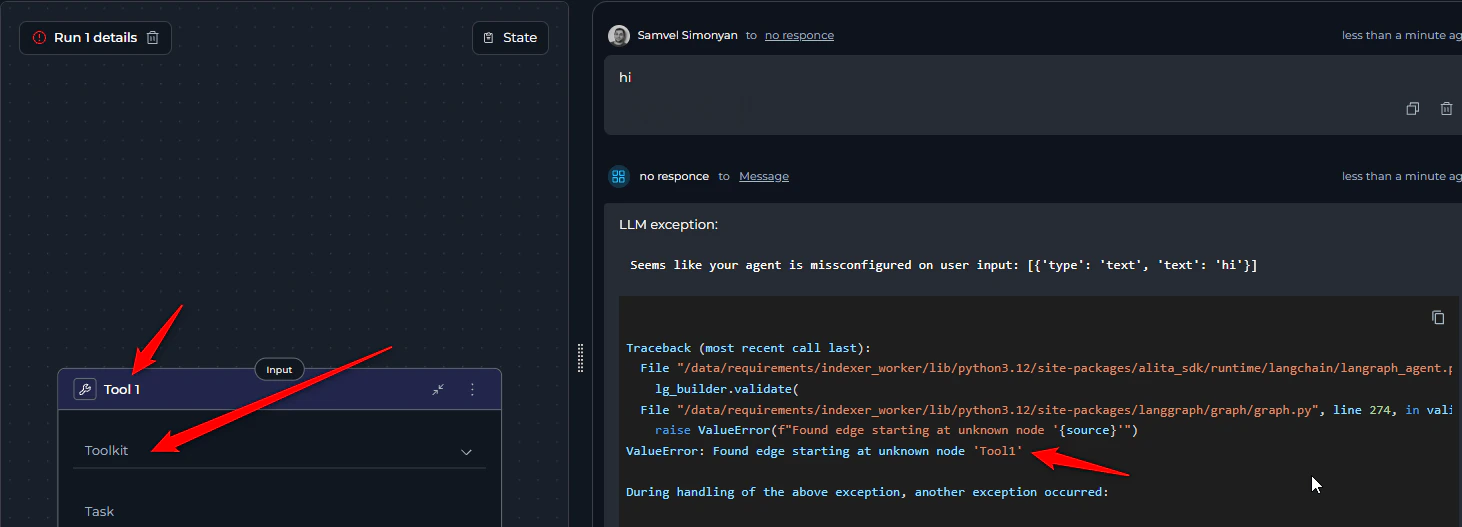 Missing toolkit error