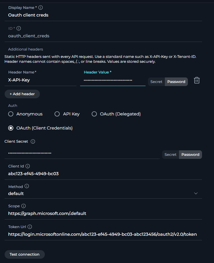 OAuth Client Credentials