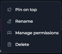 Folder actions