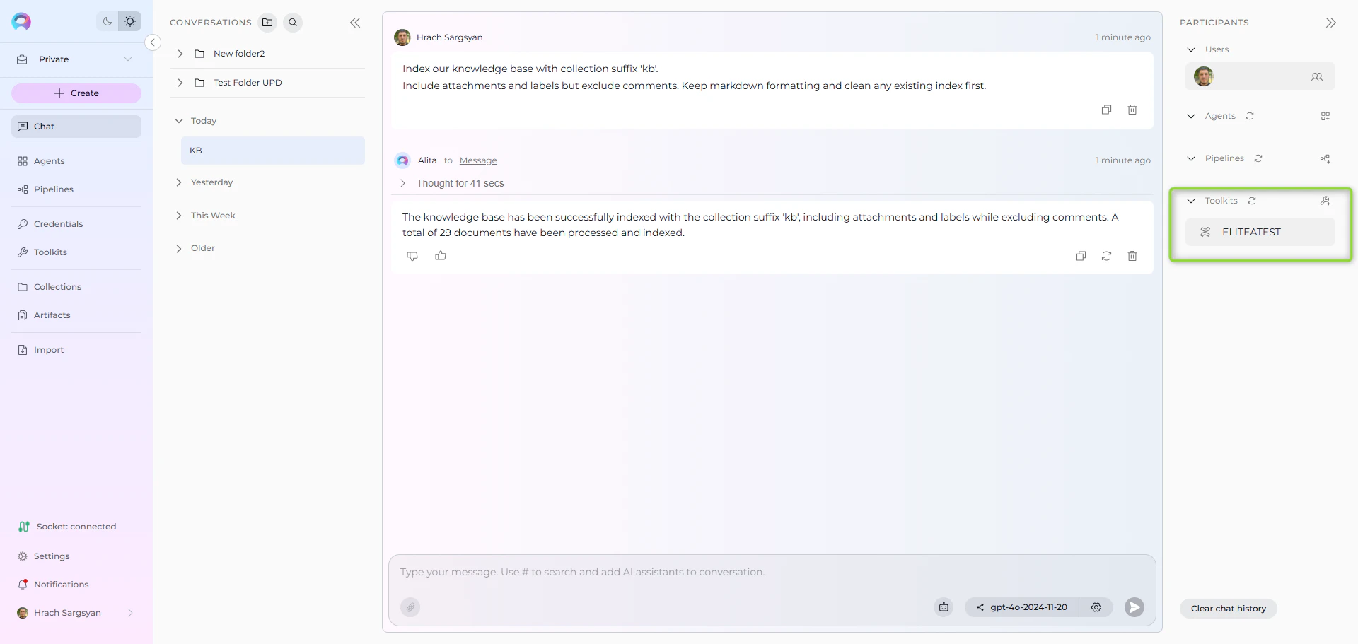 Confluence Index Configuration