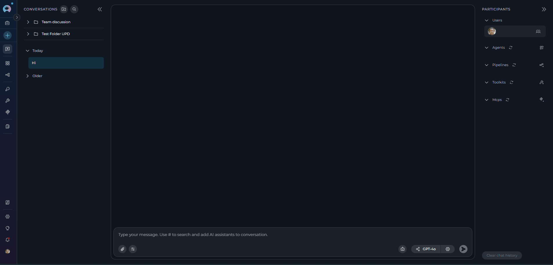 Chat – trigger indexing