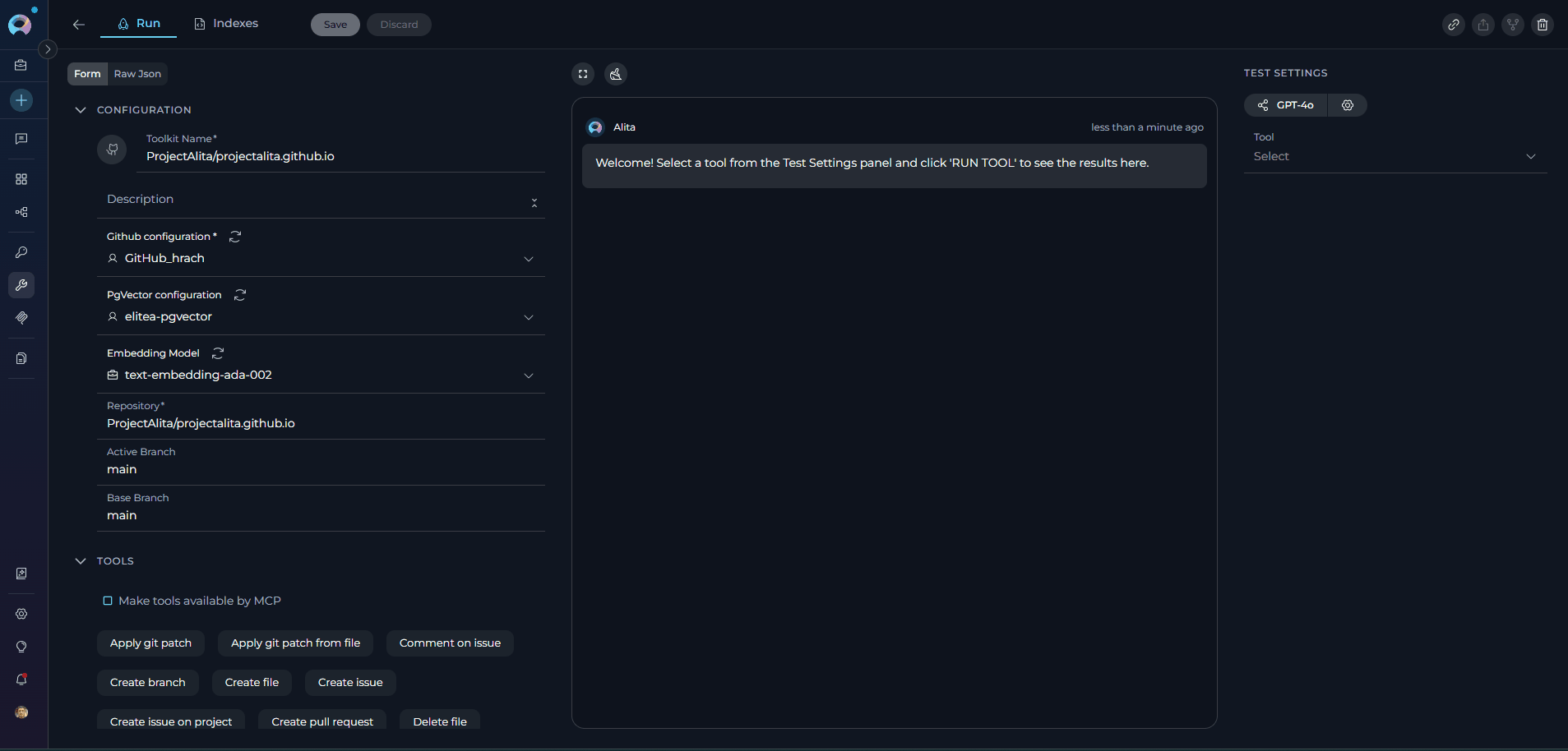 Toolkit Test – List Collections output
