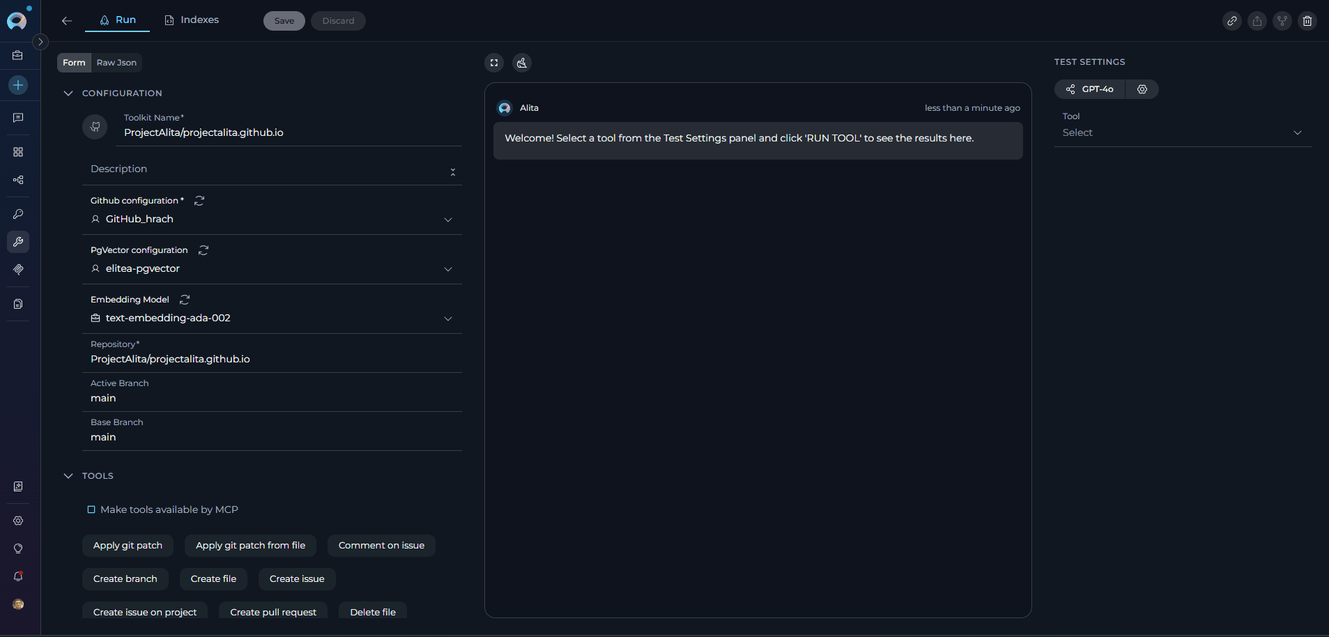 Remove Index – form