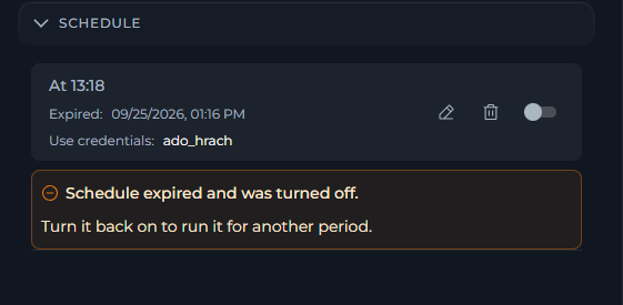 Notifications panel showing a successful scheduled reindexing notification.