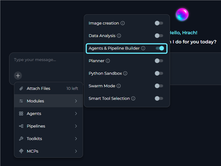 Agents & Pipeline Builder Access
