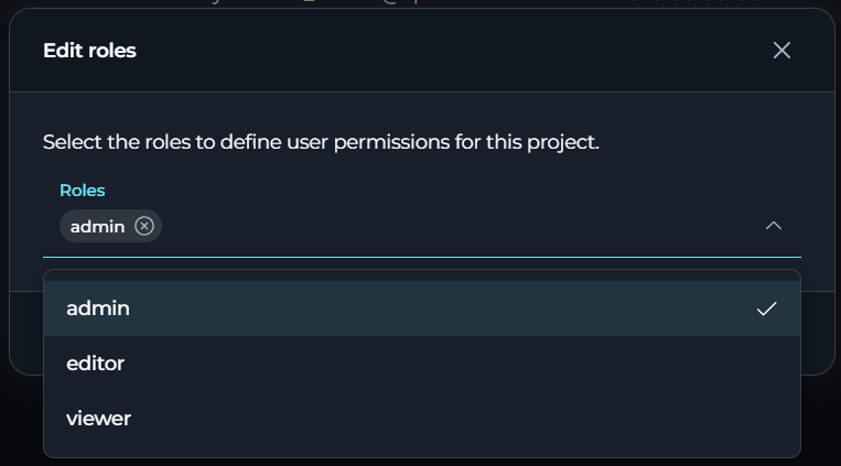 Edit User Role
