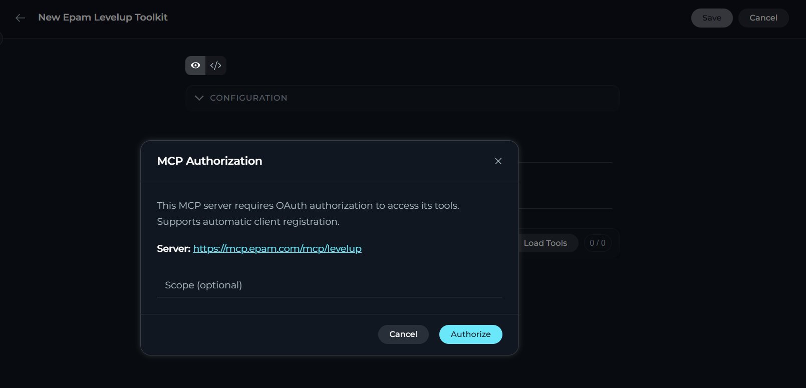 EPAM MCP Authorization