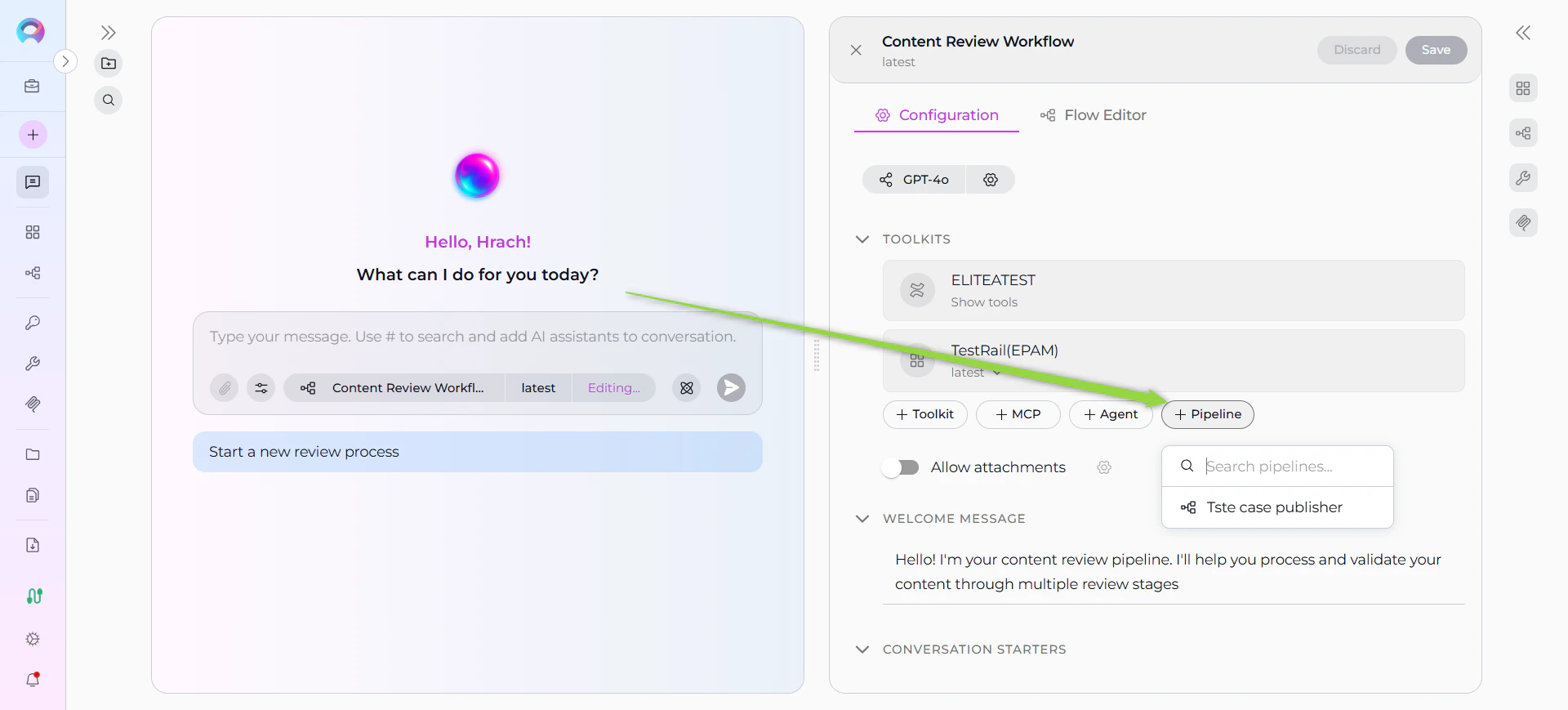Pipeline Advanced Configuration