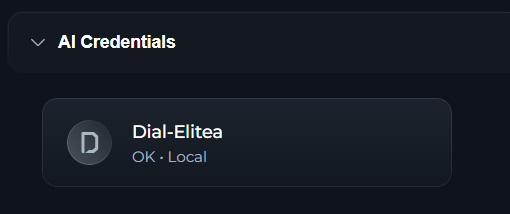 AI Credential DIAL