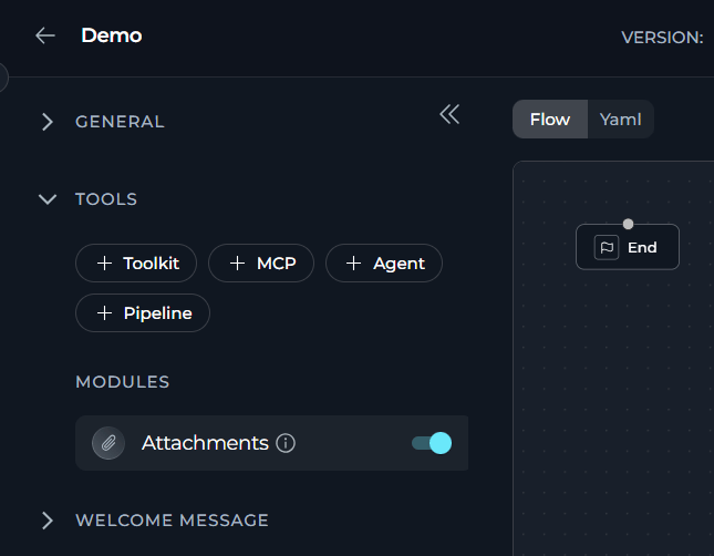 Enable attachments