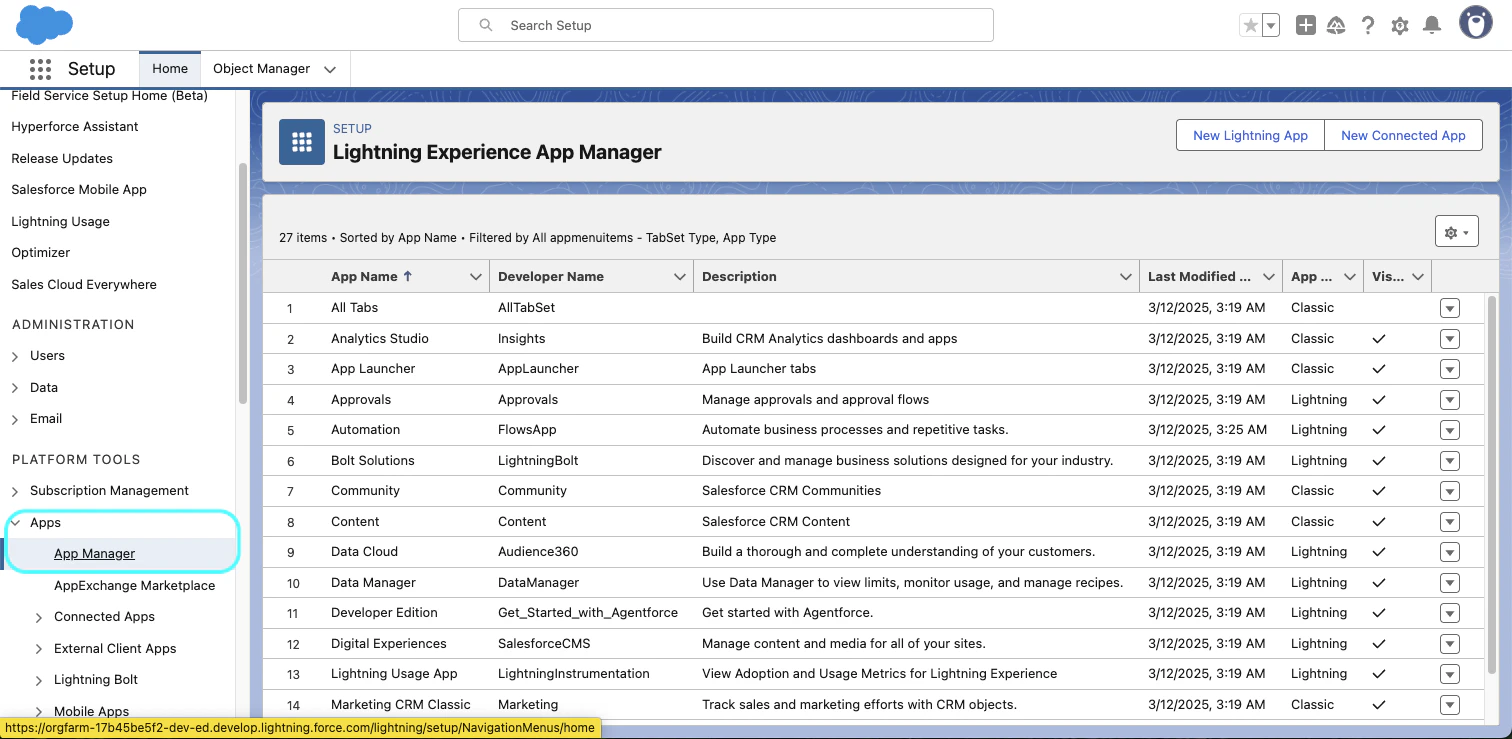 SalesForce_ApplicationsList