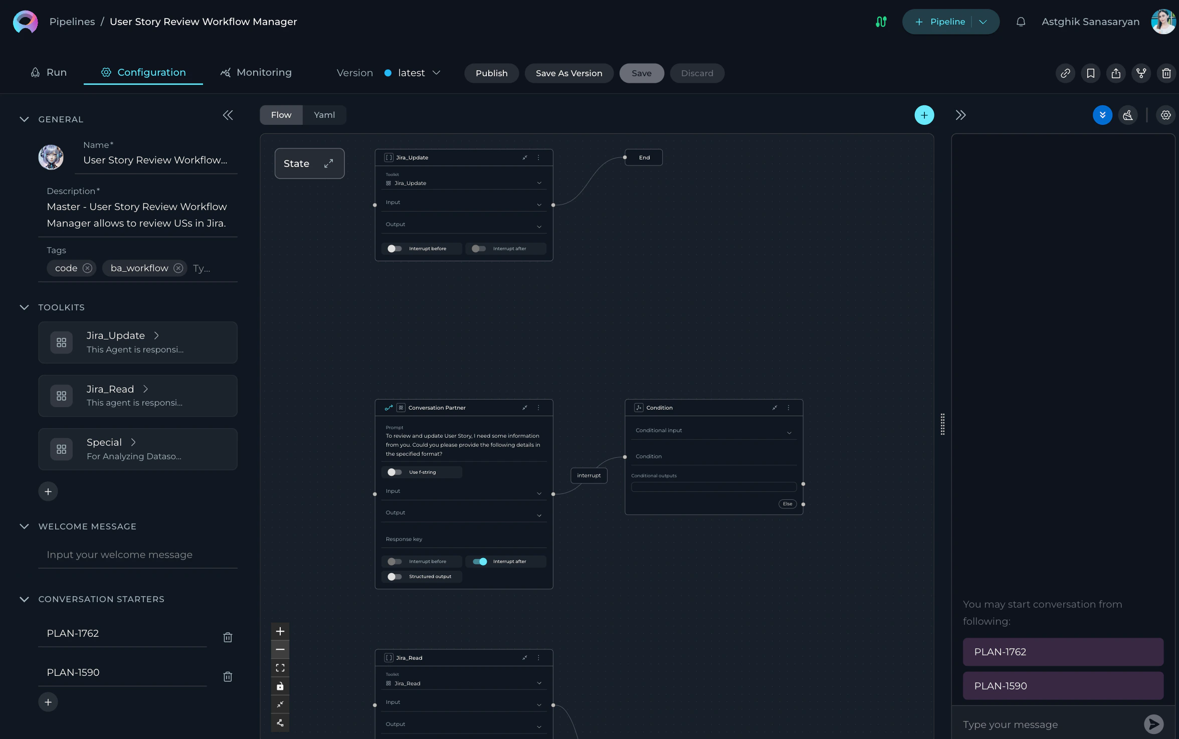 Pipeline Flow Designer