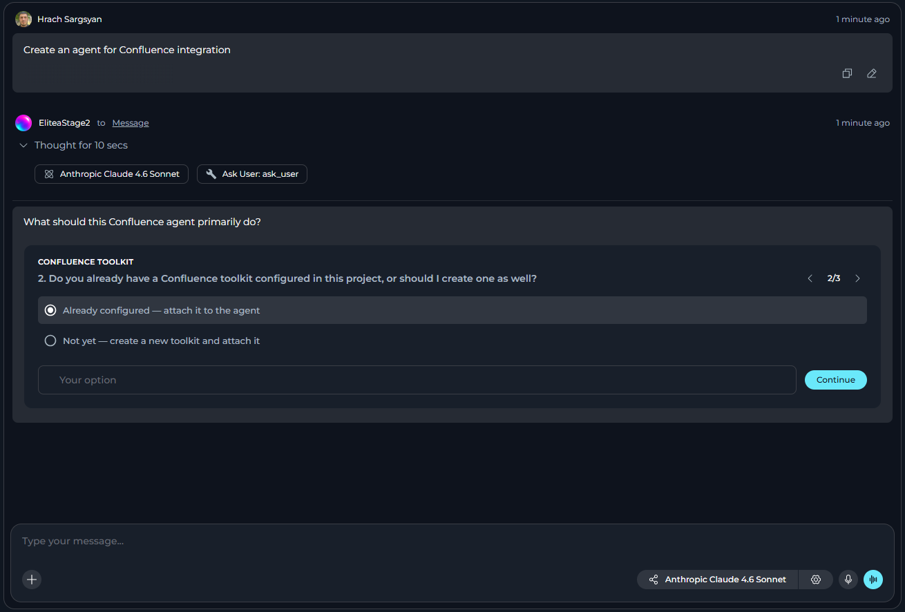 Answering Clarifying Questions Example