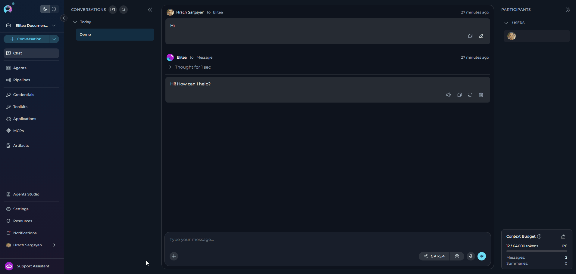 Add participants