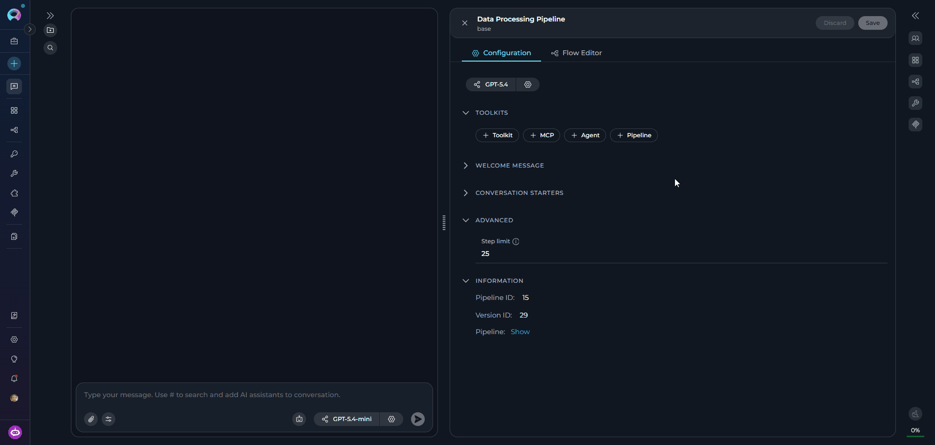 Pipeline MCP Configuration