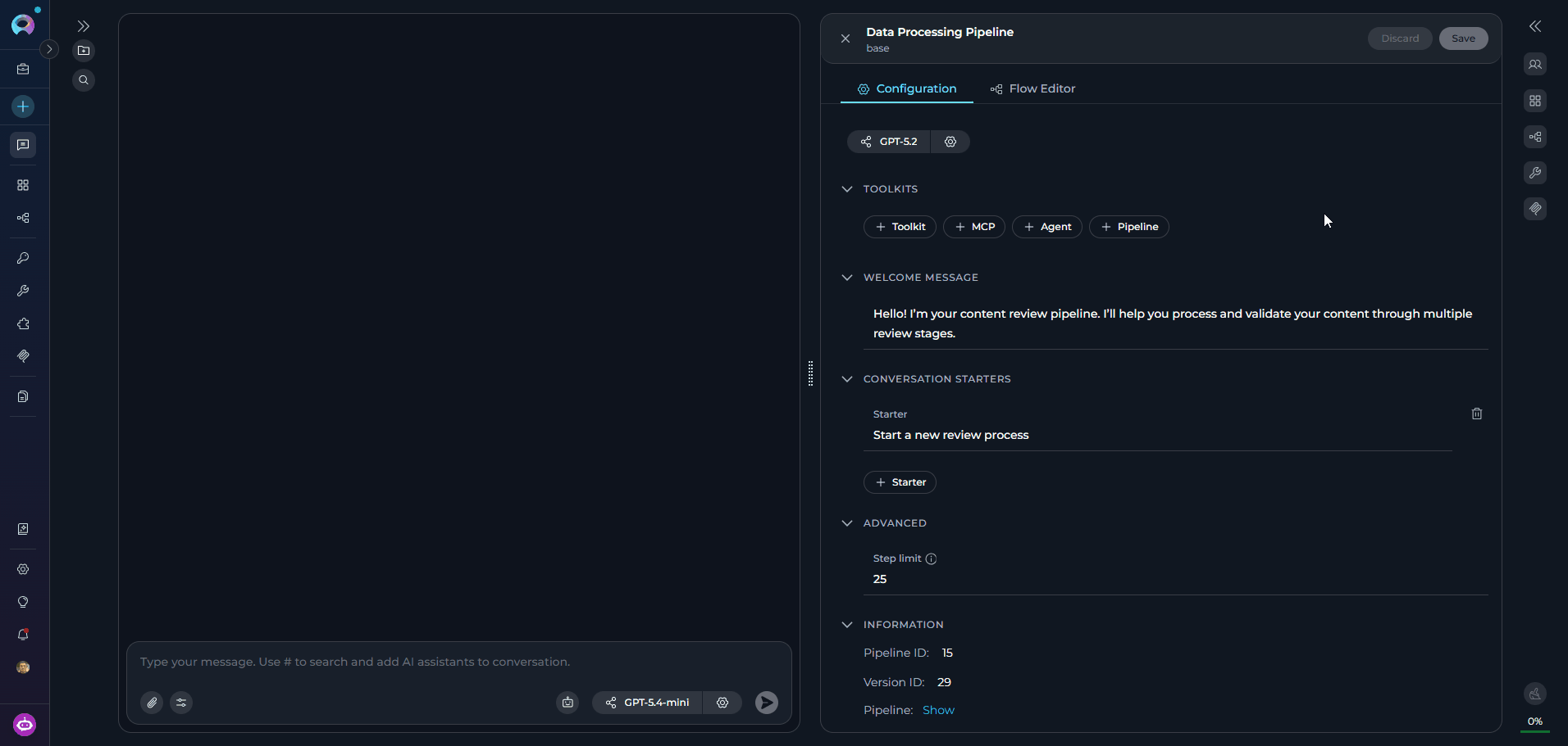 Pipeline Model Selection