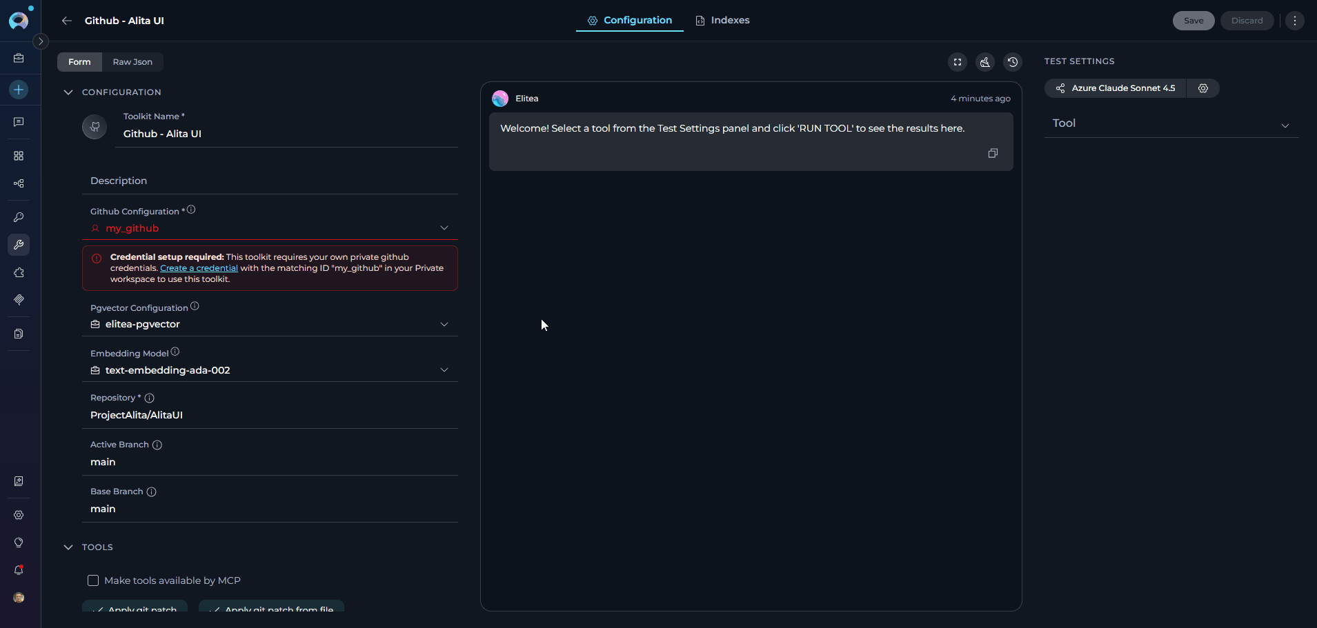 Shared Credentials Banner