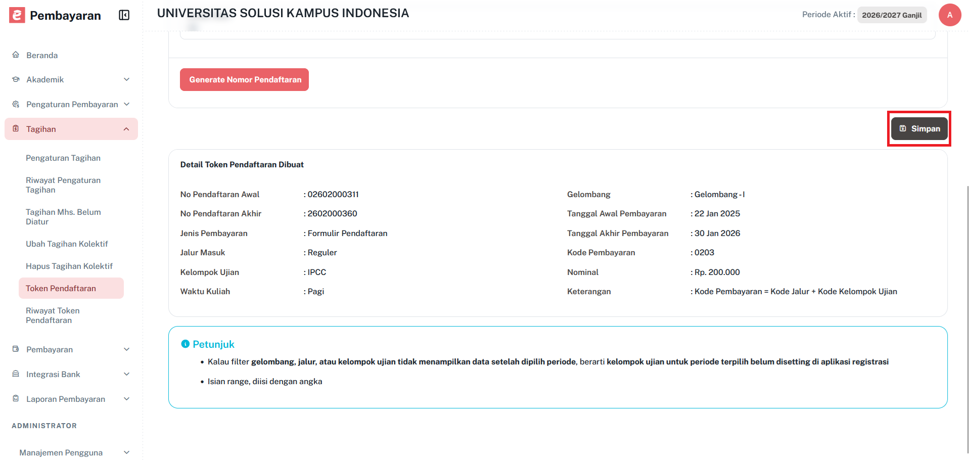 Tombolsimpantokenpendaftaran