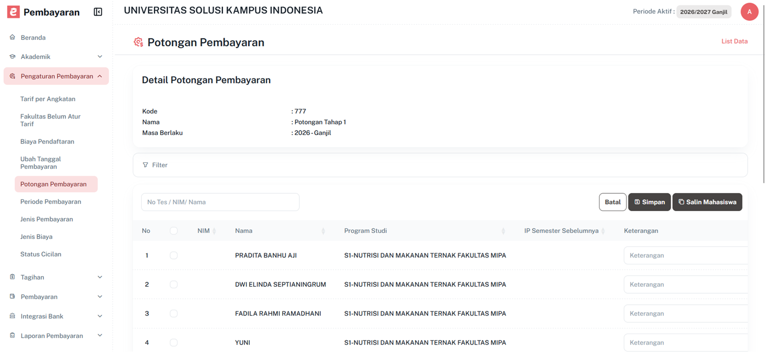 Halamanassignmahasiswapotonganpembayaran