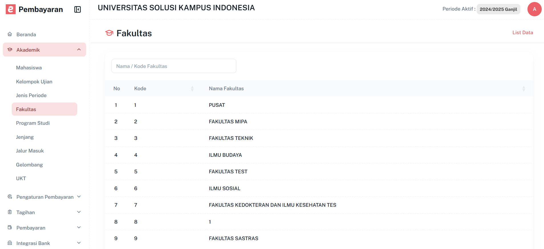 Halamanfakultas Pn