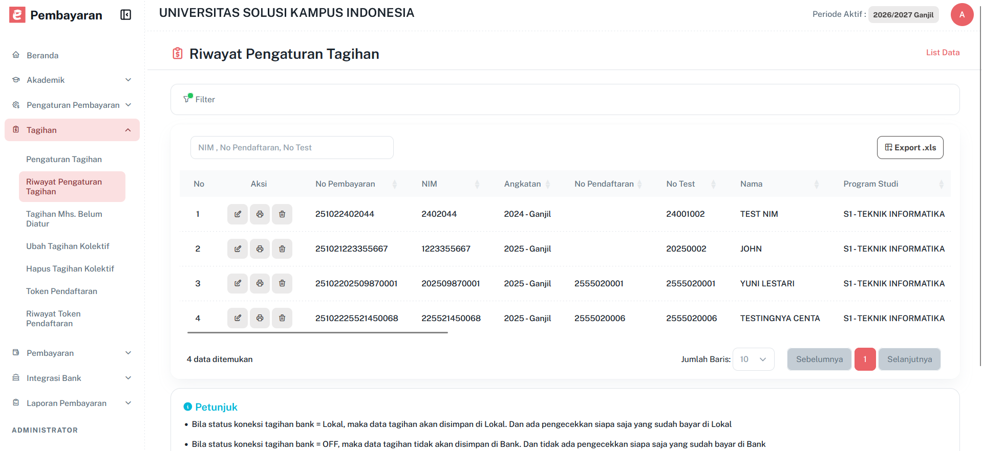 Halamanriwayatpengaturantagihan