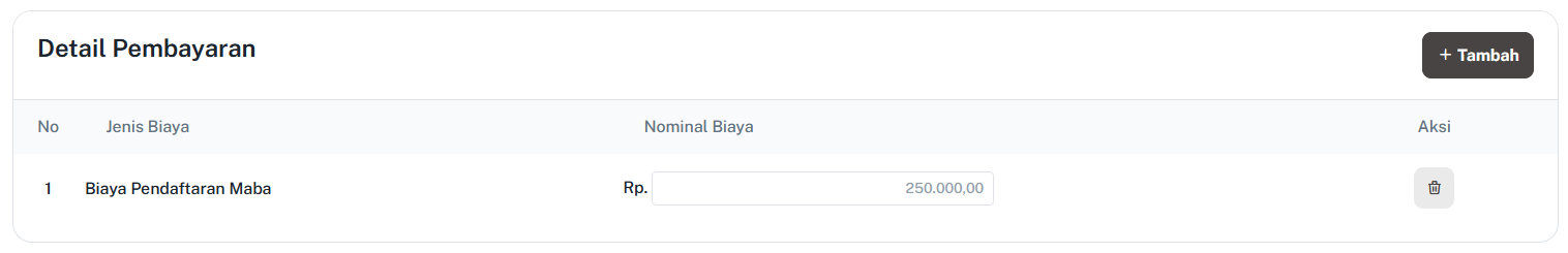 Detailpembayaransection 1