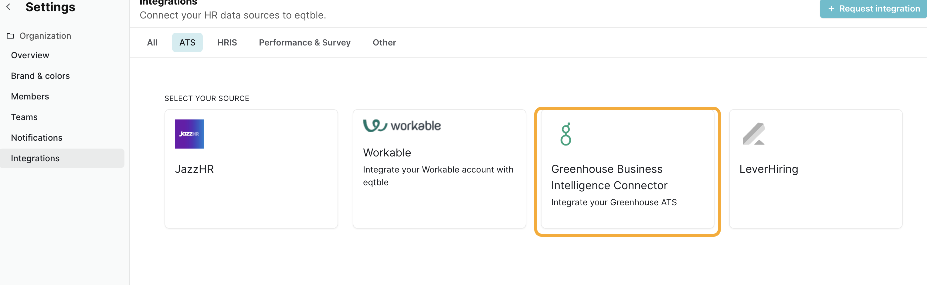 Greenhouse BI Connector