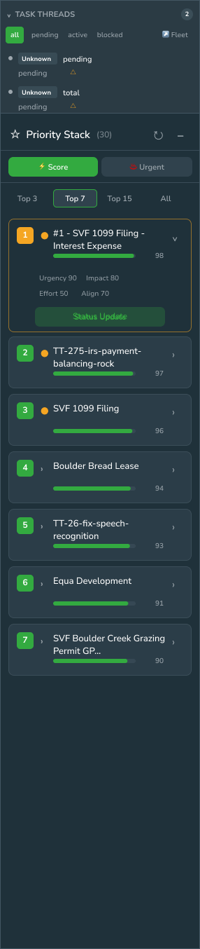 Command Center sidebar Figma export